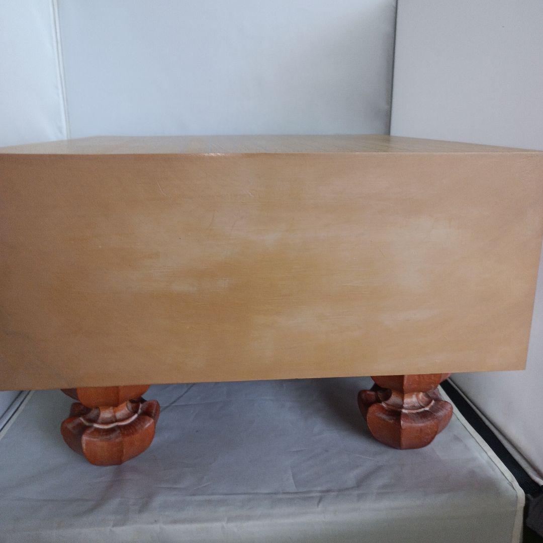 【美品】本格で重厚！碁盤（桂木材、へそあり）＆碁笥（けやき木材）＆碁石ハマグリ