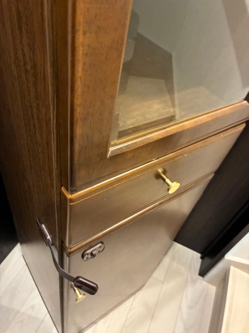 専用　1/5限定　ビンテージ　木製 ガラス扉 キャビネット コレクションケース