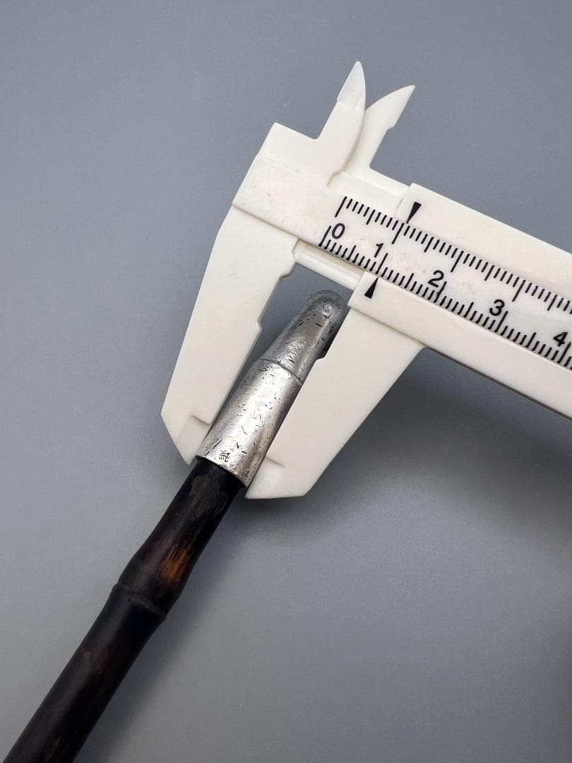 【海】純銀煙管　キセル　純刻印　小林在銘　銀細工　アンティーク　重量約43g