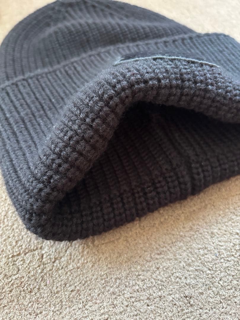 MONCLER モンクレール ニット帽　ビーニー　ニットキャップ　ビッグワッペン