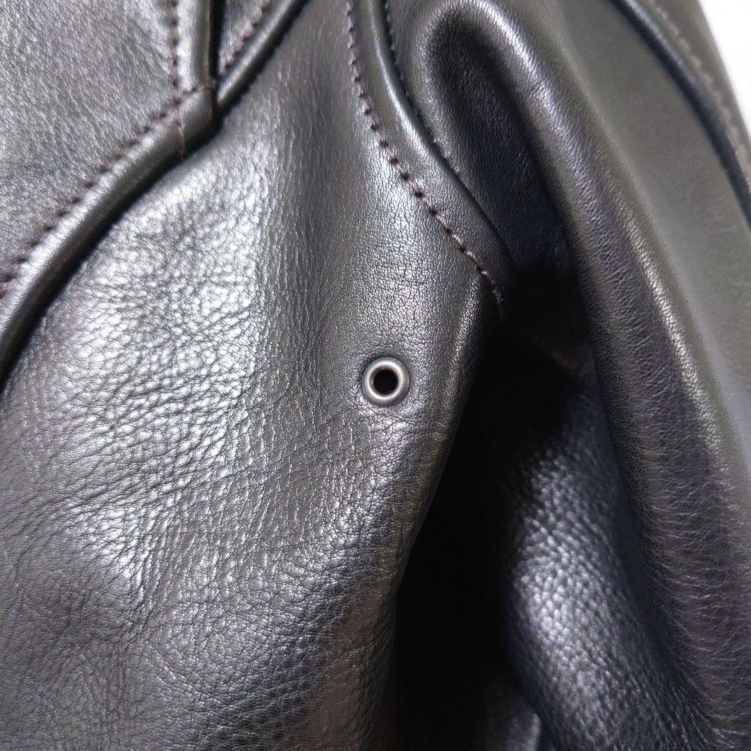 値下げ　AVIREX　アヴィレックス　ライダース　レザー　牛革　日本製　ブラック