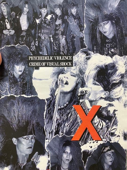 X JAPAN エックスジャパン　[当時Tシャツ原稿及びポスター]
