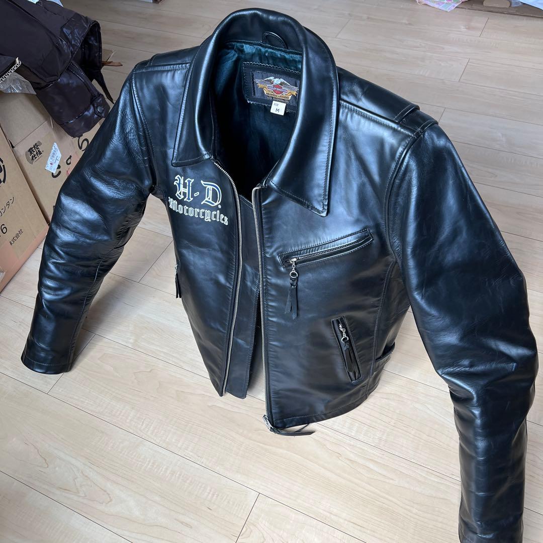 H-D Motorcycles ブラックレザー ジャケット Mサイズ