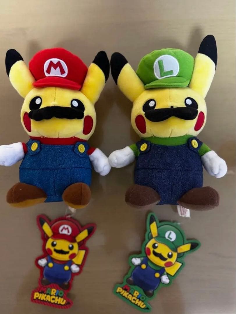 マリオピカチュウ ルイージピカチュウ　ぬいぐるみ　限定品