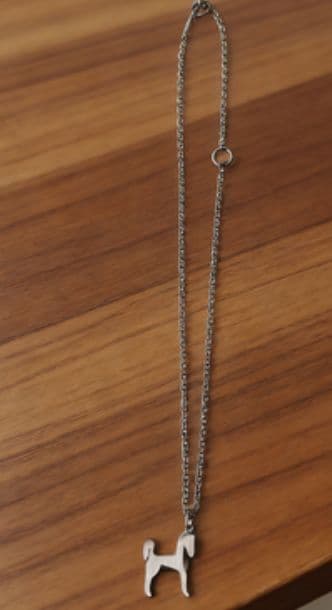 HERMES 馬のモチーフ メタル ネックレス シルバー