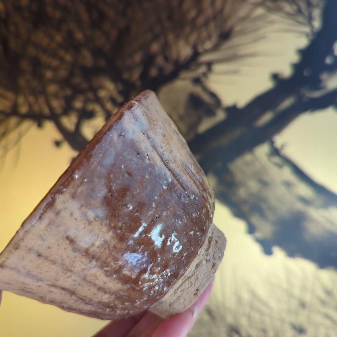 陶芸　茶道具　萩焼　名工　波多野善蔵　割高台汲出碗揃（湯呑み）五客【共箱栞付】