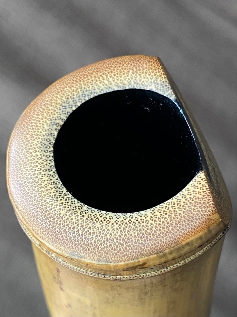 尺八 河野玉水 在銘 銀中継ぎ？ 一尺八寸（約55センチ） 1960年代？