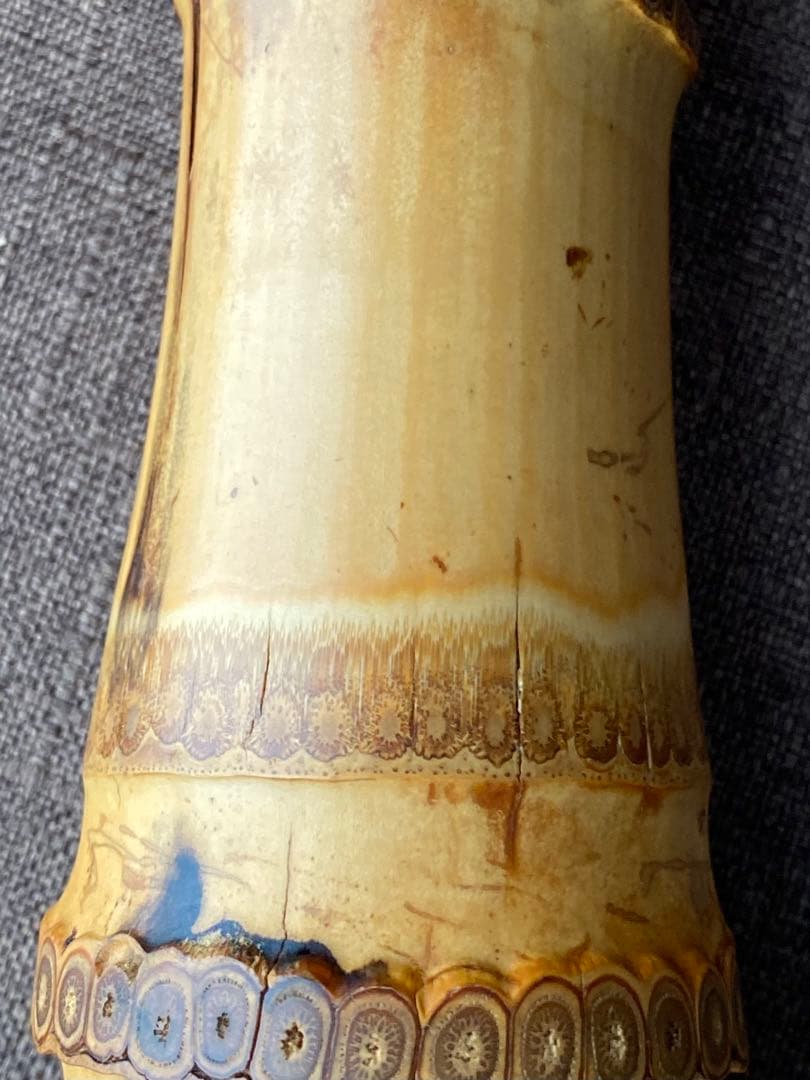 尺八 河野玉水 在銘 銀中継ぎ？ 一尺八寸（約55センチ） 1960年代？