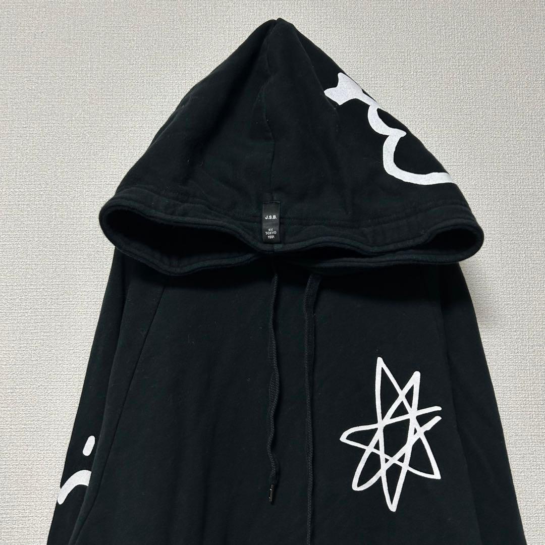 【JSB】LOVEパーカー ブラック 黒 スマイル ユニセックス M