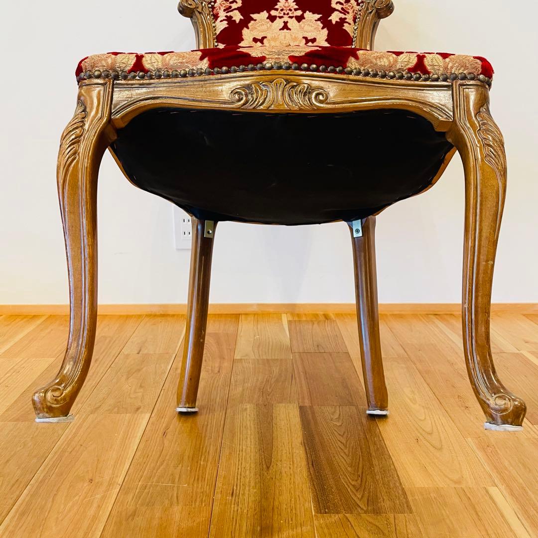 イタリアダイニングチェア 金華山赤金猫脚椅子ヨーロピアン ロココ ③