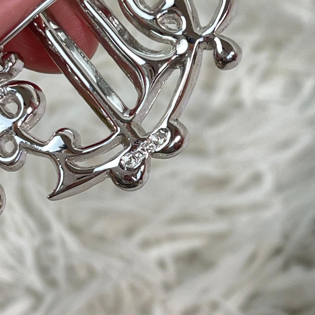 美品✨ディオールDIOR 旧ロゴ　エンブレム　ブローチ　ラインストーン