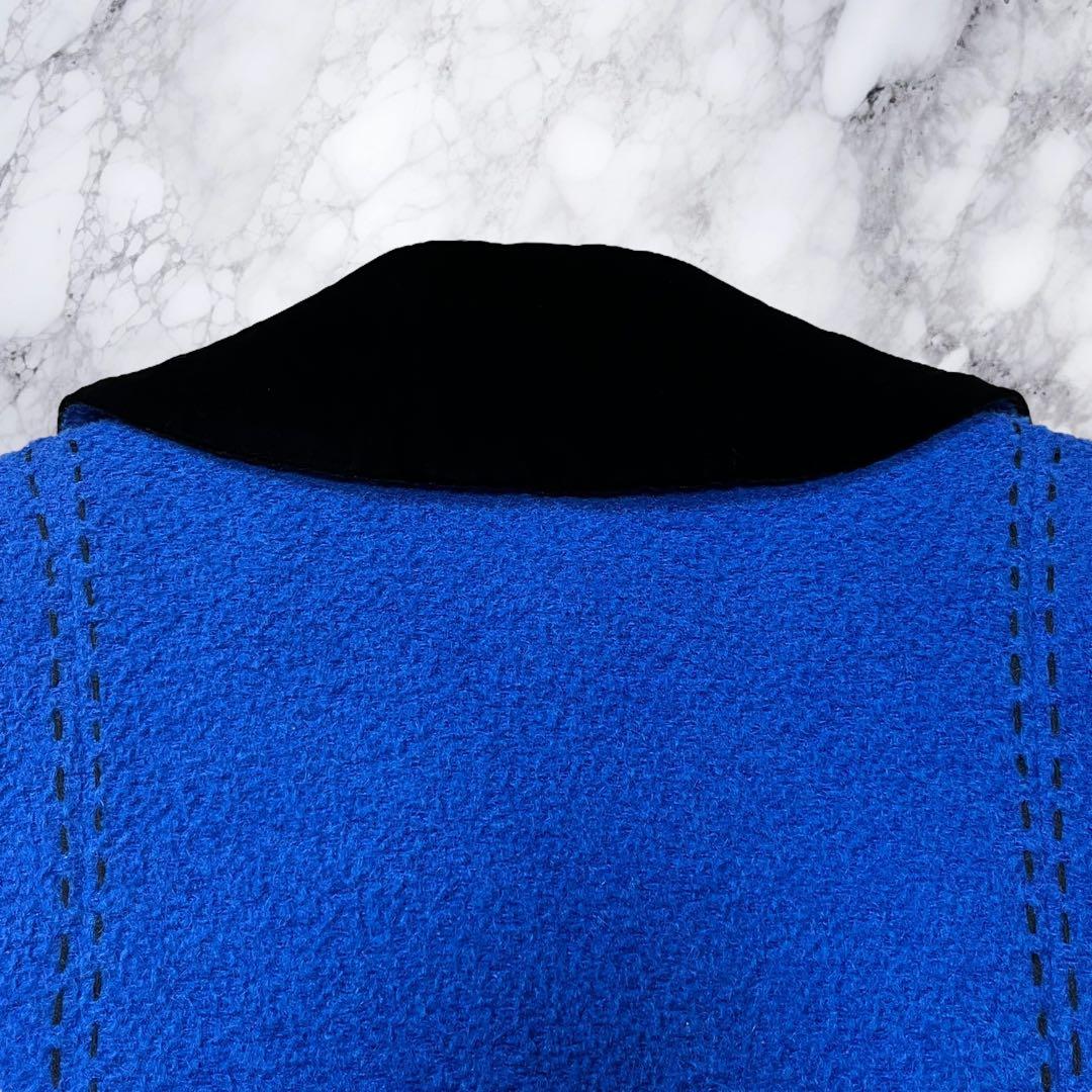 伊太利屋 イタリヤ チェスターコート アルパカ ウール レオパード ボタニカル