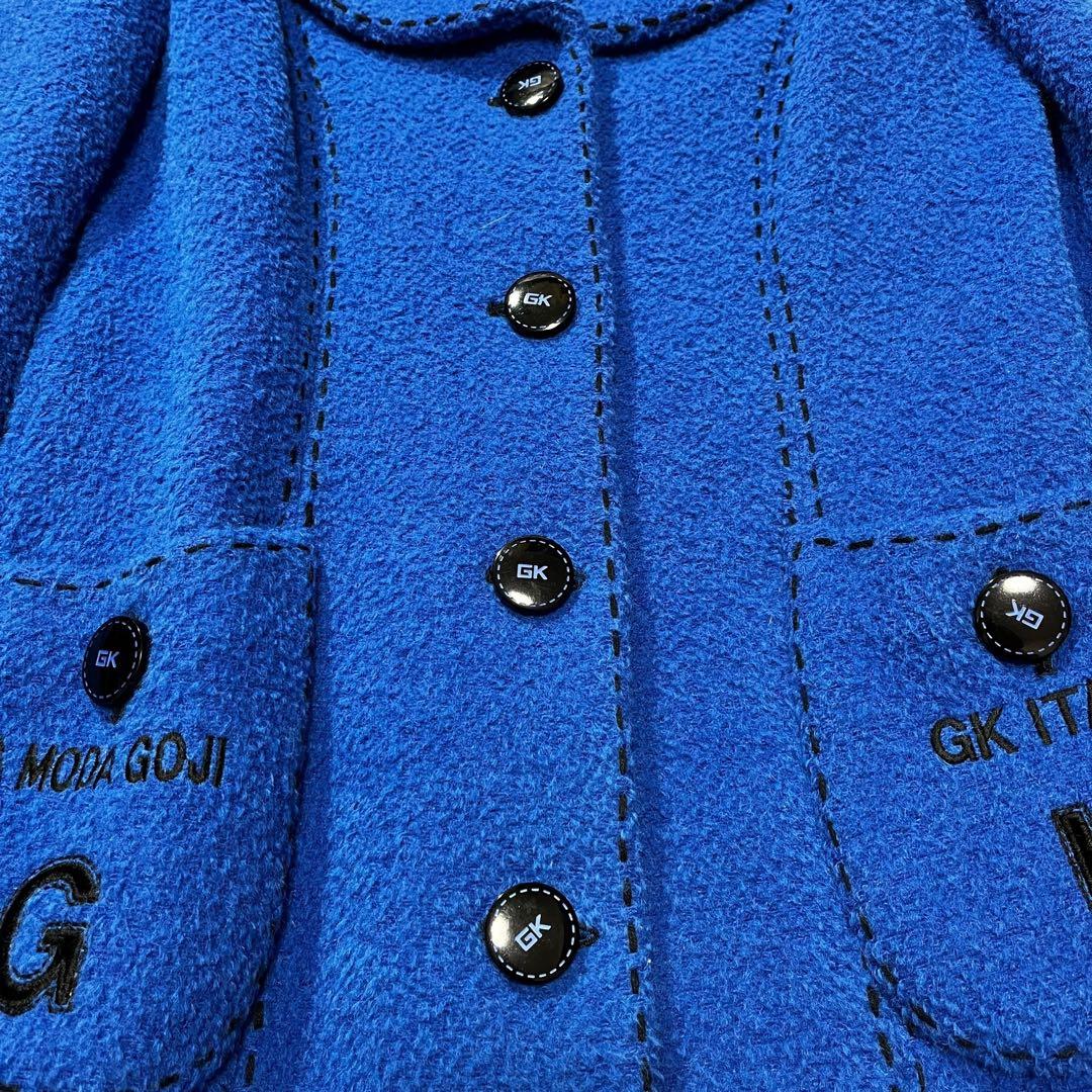 伊太利屋 イタリヤ チェスターコート アルパカ ウール レオパード ボタニカル