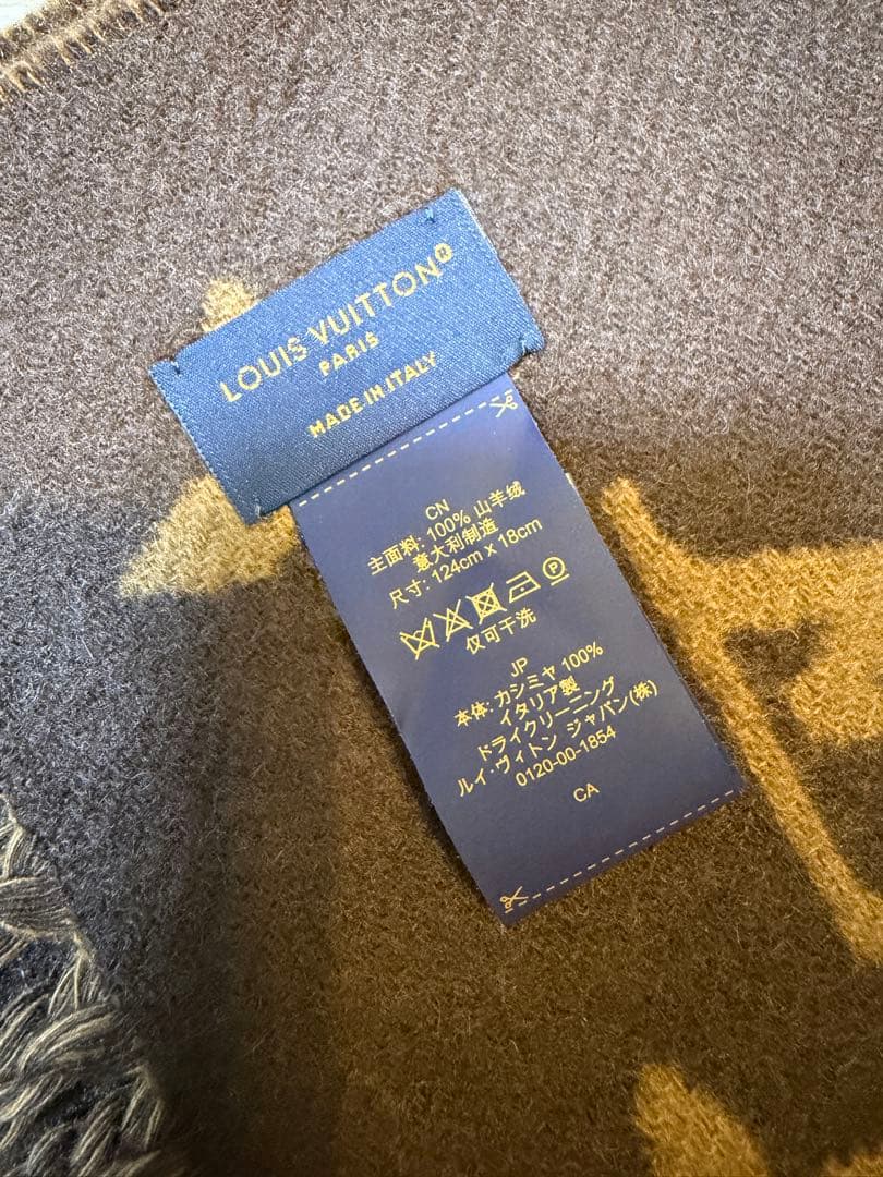 ルイヴィトン モノグラム インフィニティ マフラー カシミヤ