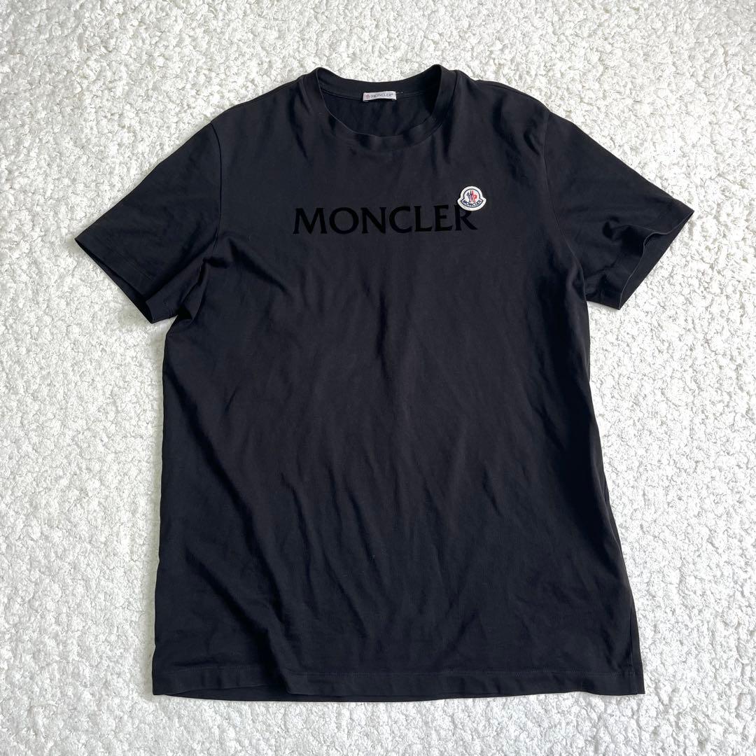 こうだい様‼️XL モンクレール MONCLER ブラック ロゴ Tシャツ