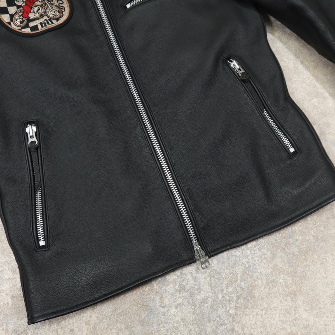 TEDMAN 100着限定 シングルレザージャケット 40 ダブルジップ