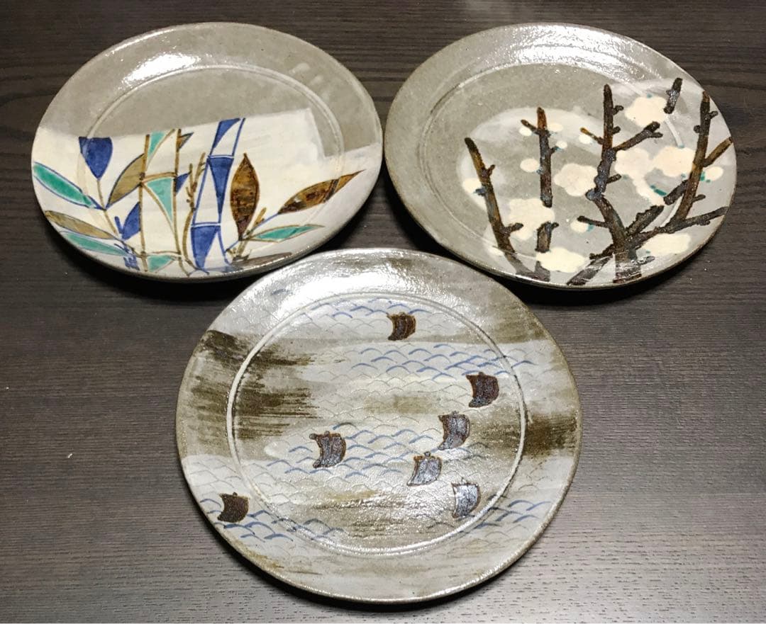 永楽善五郎 乾山写絵替 銘々皿 3客セット