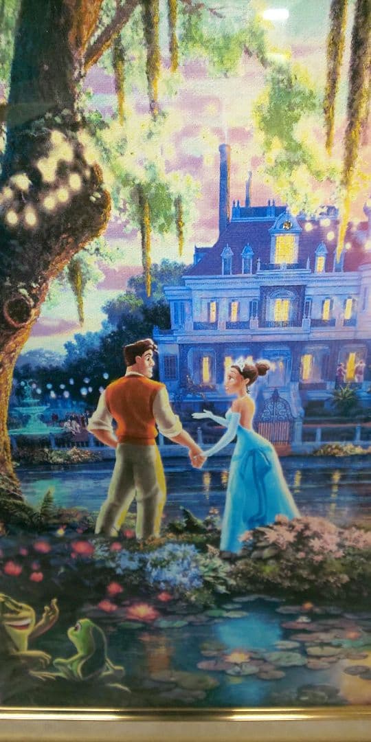 トーマス・キンケード 「プリンセスと魔法のキス」(L) スワロフスキー 共箱有り