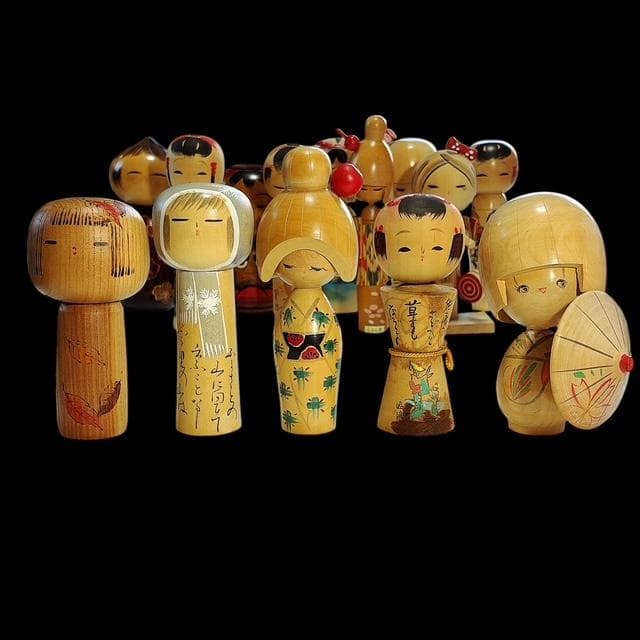 【日本伝統】こけし 小中サイズ 5.5～19.5cm おまとめ【25体セット】