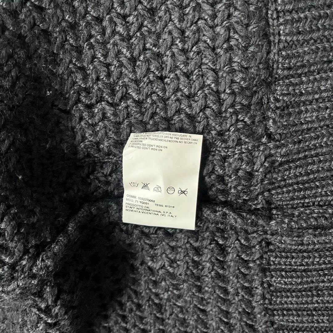 ディースクエアード DSQUARED2 ワッペン ブラック 黒ニットカーディガン