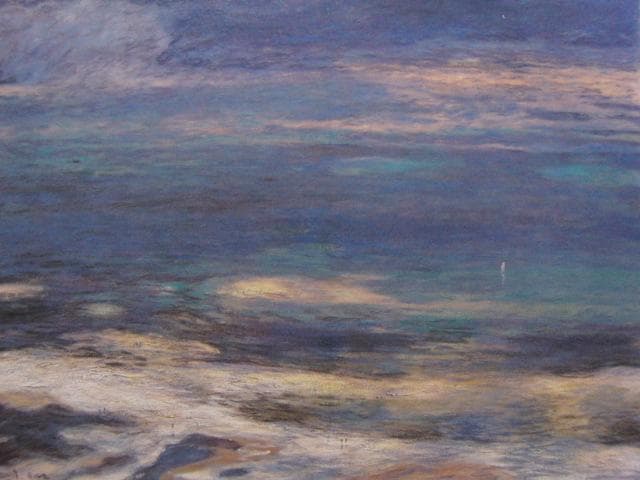 岡義美、ノルマンディ、希少な画集より、新品高級額・額装付