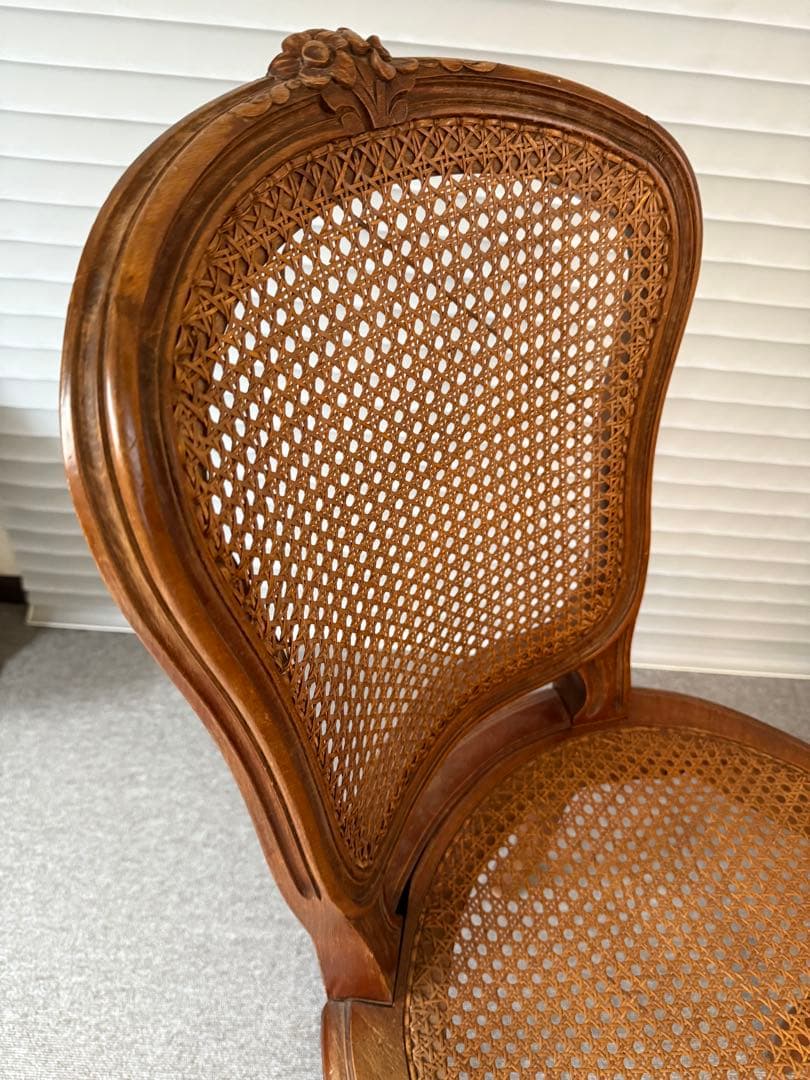 【2脚★刻印アリ】フランス アンティークチェア ダイニングチェア