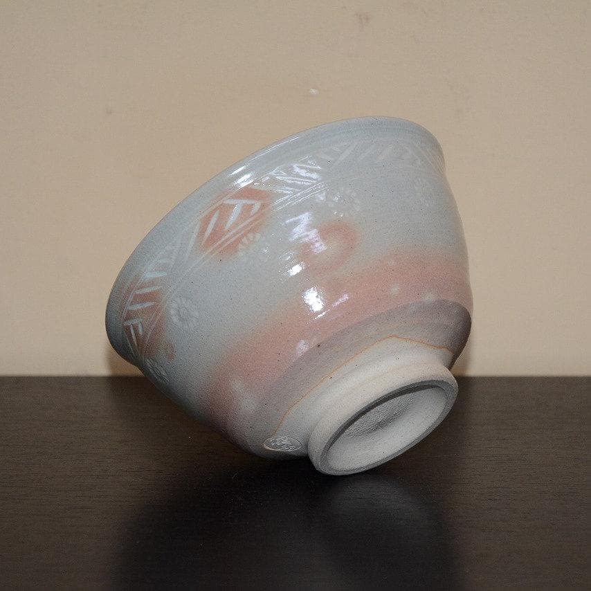 茶道具　数茶碗　９個　御本三嶋茶碗　田中渓峰造　共箱付　中古品　送料込み