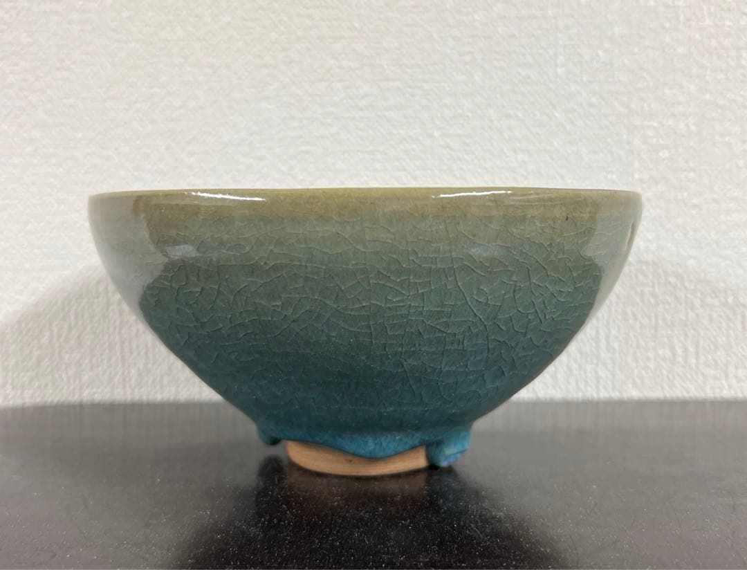 中国古美術　宋時代鈞窯釉茶碗　XG2-88