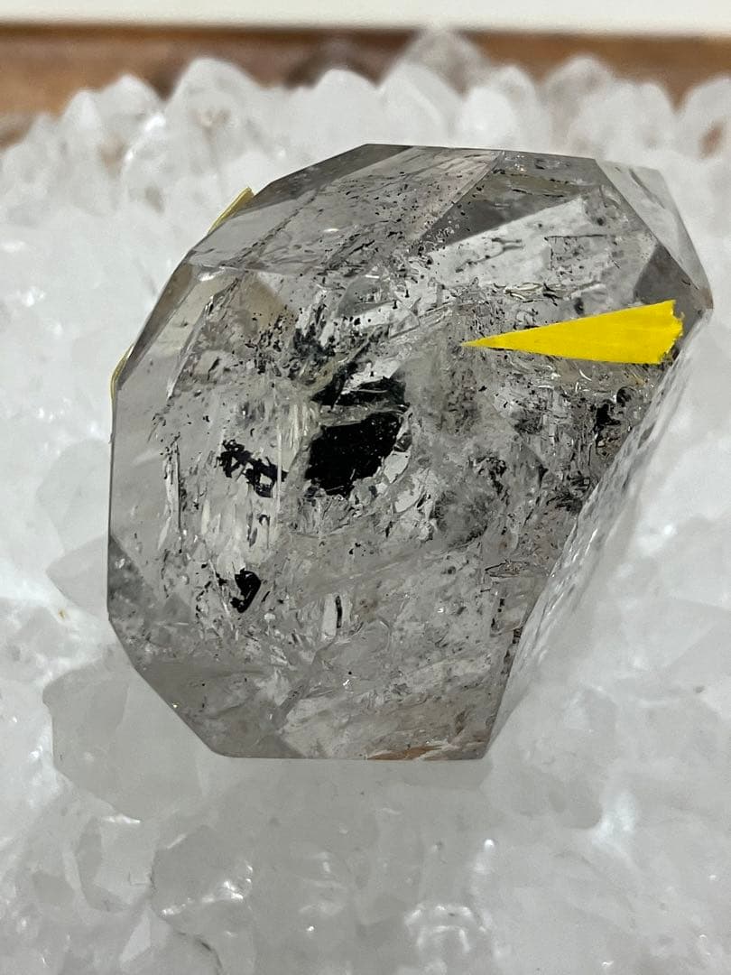 希少　流砂　気泡入り　エレスチャルクォーツオブジェ　43.3mm×29.3mm