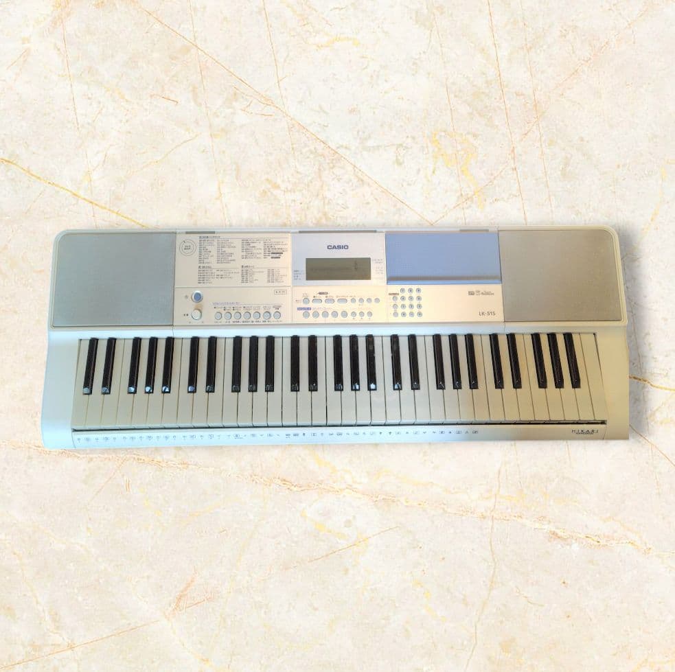 【美品】CASIO LK-515 光ナビ キーボード 電子ピアノ カシオ