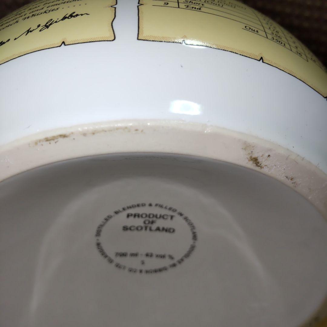 マックギボンズ(ゴルフコース)＆ベルズ(結婚記念)　スコッチウイスキー古酒　陶器