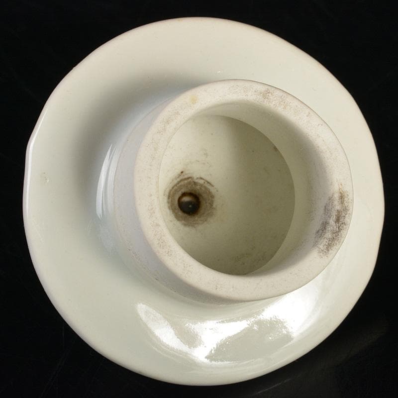 瀬戸焼　古瀬戸　染付　人物文　水注　時代箱　V　R7476