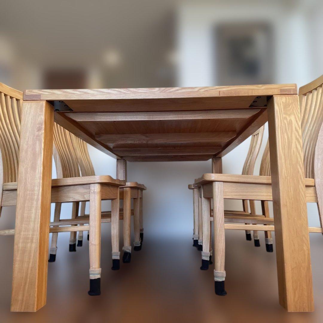 しけのぶ！木製6人がけダイニングテーブル（テーブルのみ）