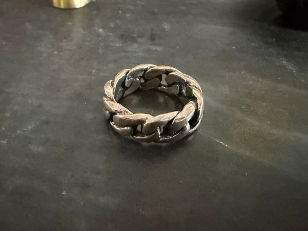 希少　ヴィンテージ　シルバー　925 喜平　チェーン　リング　アンティーク