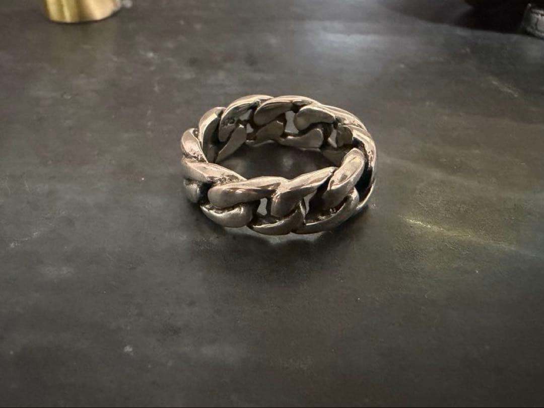 希少　ヴィンテージ　シルバー　925 喜平　チェーン　リング　アンティーク