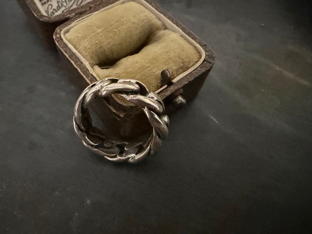 希少　ヴィンテージ　シルバー　925 喜平　チェーン　リング　アンティーク