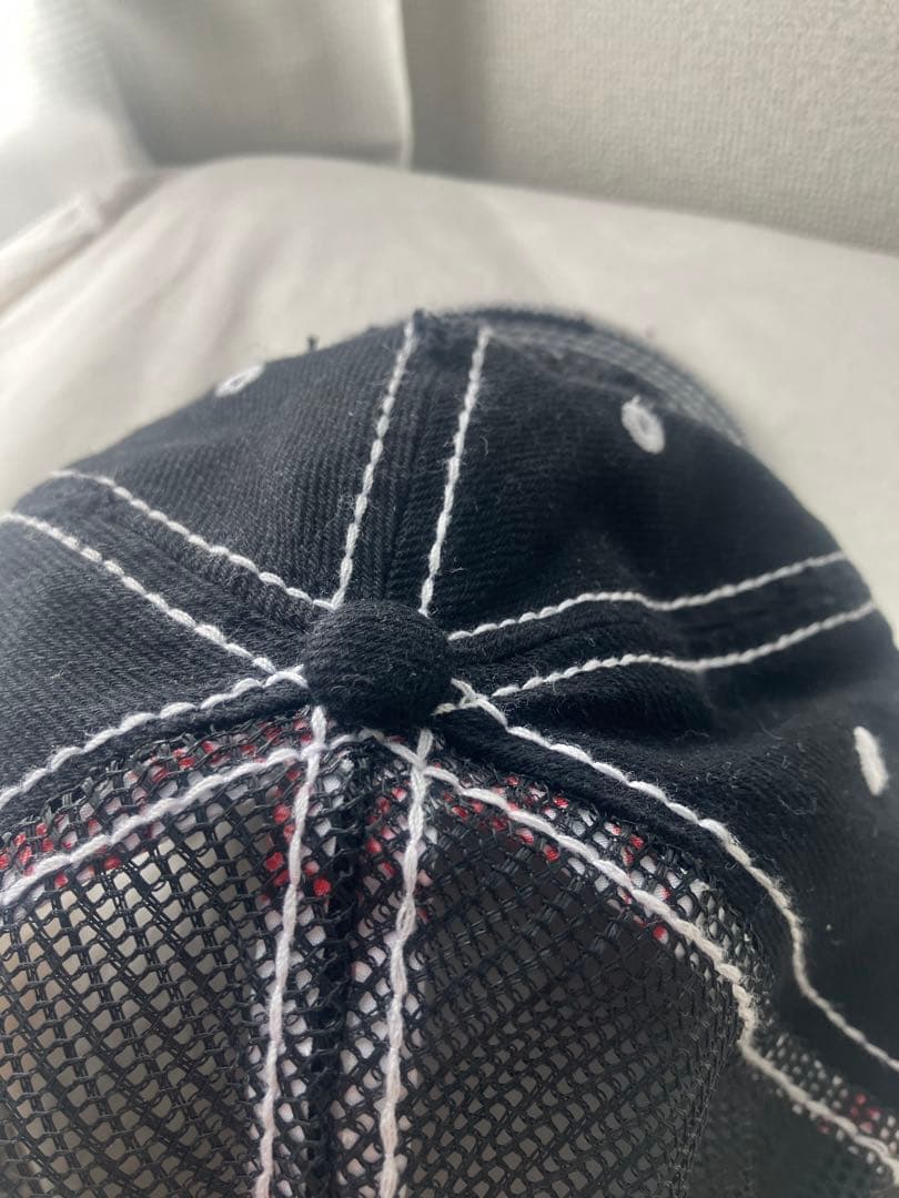 Supreme TRUE RELIGION ダメージ加工キャップ 黒