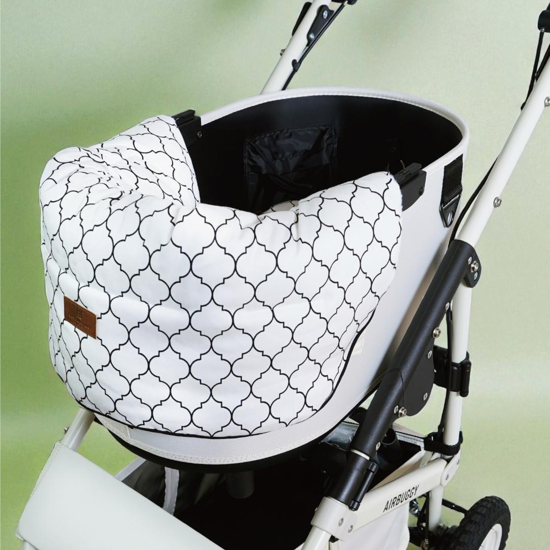 【一体型】ペットカート用クッション モロッカン リバーシブル カバー 犬