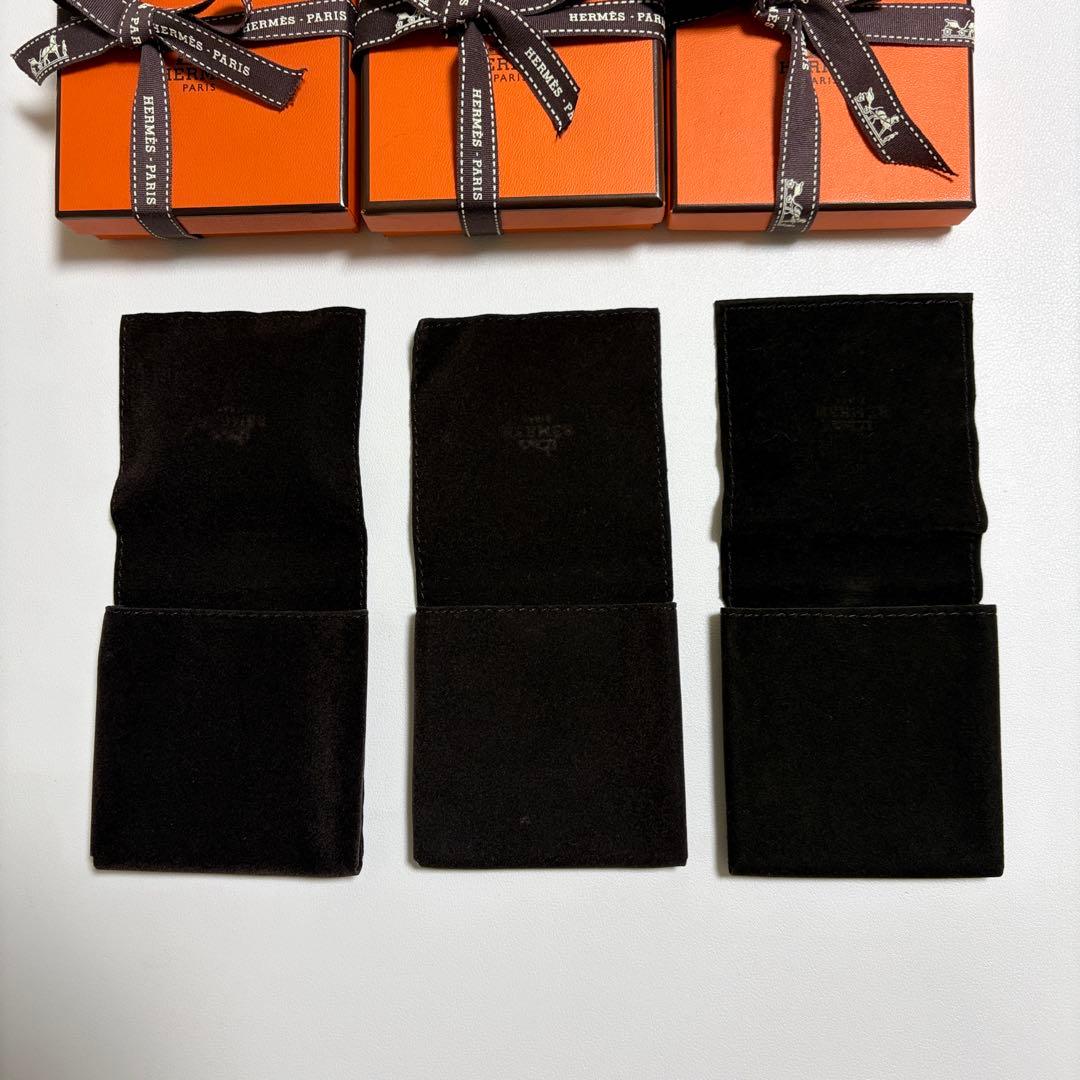 美品　エルメス　ブレスレットケース　3個セット　保存袋　空箱　アクセサリー入れ
