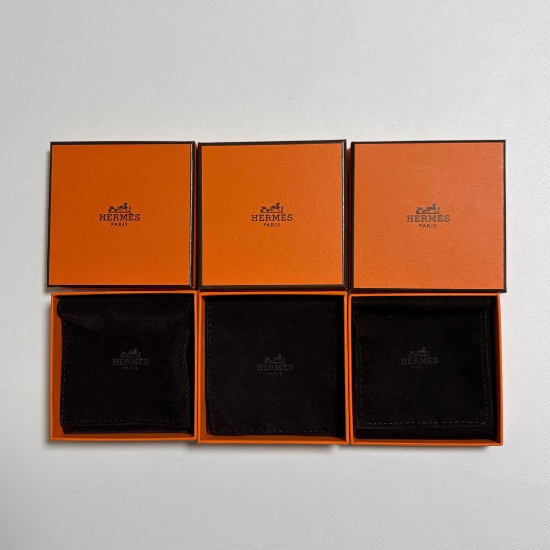 美品　エルメス　ブレスレットケース　3個セット　保存袋　空箱　アクセサリー入れ