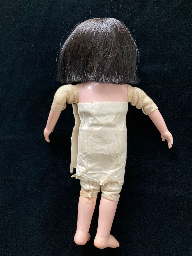 小さな市松人形　大正　大丸　玉翠　31㎝　日本人形