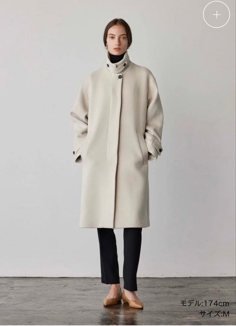 【SOÉJU】ジーロンラムステンカラーコート
