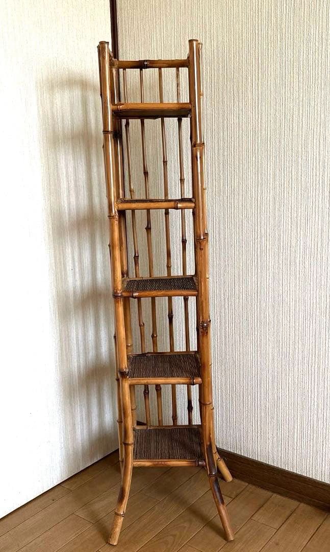 バリ島アジアン雑貨バンブー棚