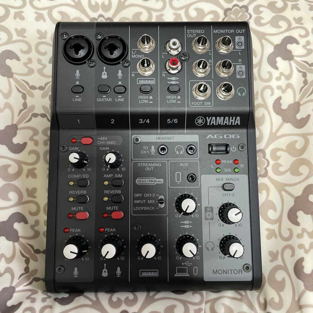ヤマハ ライブストリーミングミキサー YAMAHA AG06 MK2