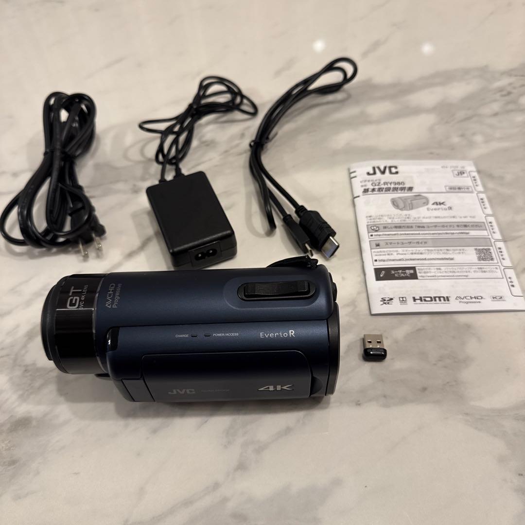 JVC ケンウッド EverioR GZ-RY980-A 4Kビデオカメラ 防水