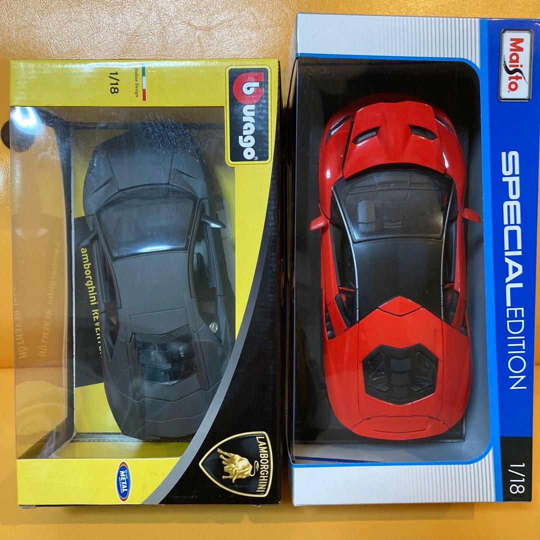 コンセプト企画 ブラーゴ、マイスト 1/18 限定ランボルギーニ 2台