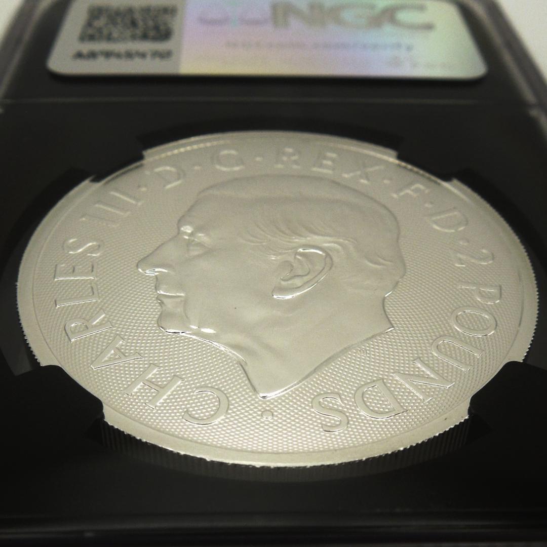 【英米友好】2025年 ブリタニア＆リバティ 銀貨 1オンス NGC MS70