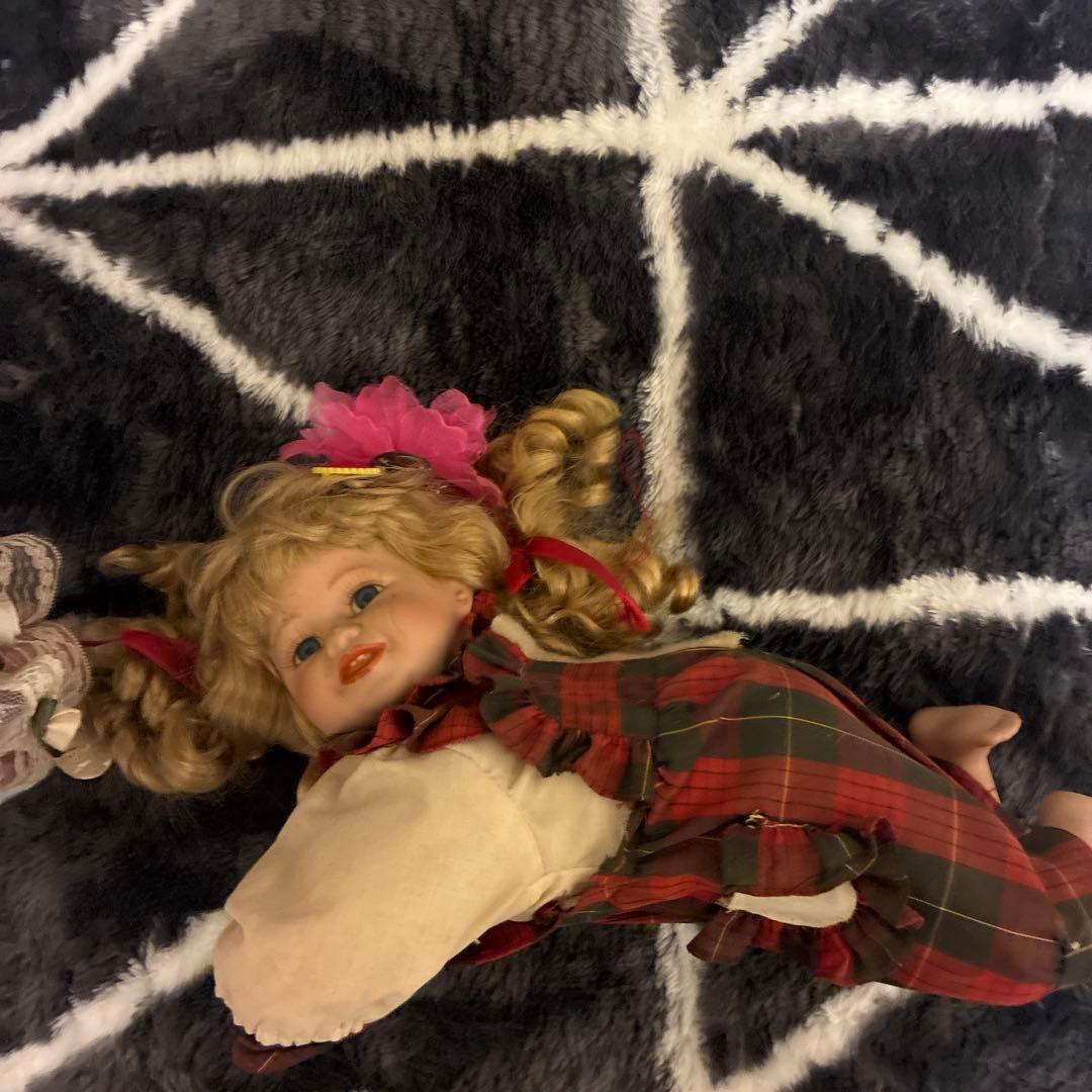 訳あり☆ビスク ドール アンティーク フレンチ 人形♡全ドレス付き ♡50.35