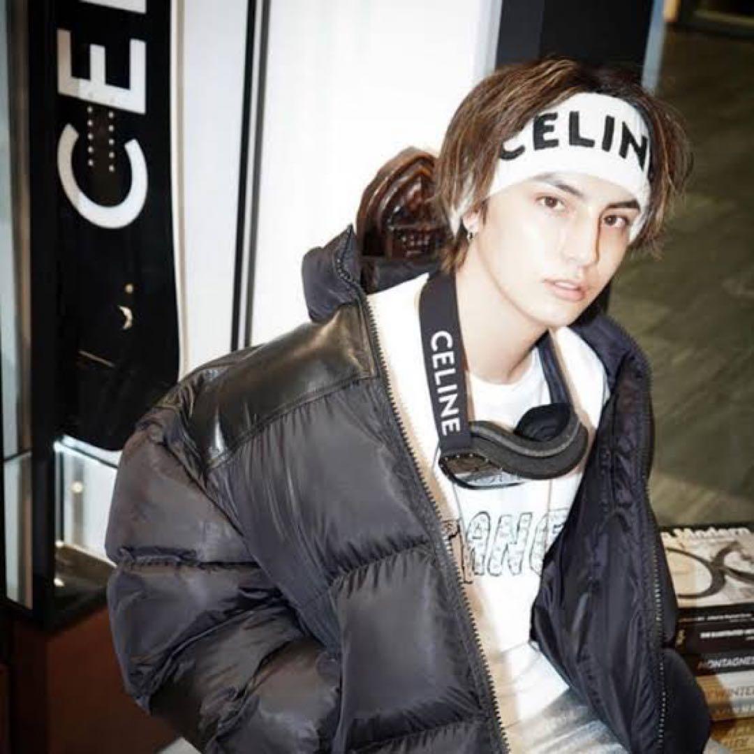CELINE セリーヌ アンゴラ ロゴ ヘアバンド スキズ