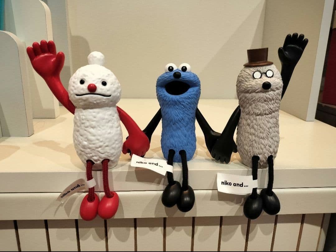 【訳あり】ニコアンド パペットスンスン お座りオブジェ3点セット